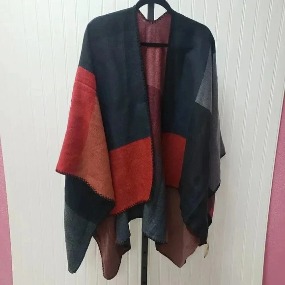 L.I.B Colorblock Cape Brand New - Picture 3 of 7